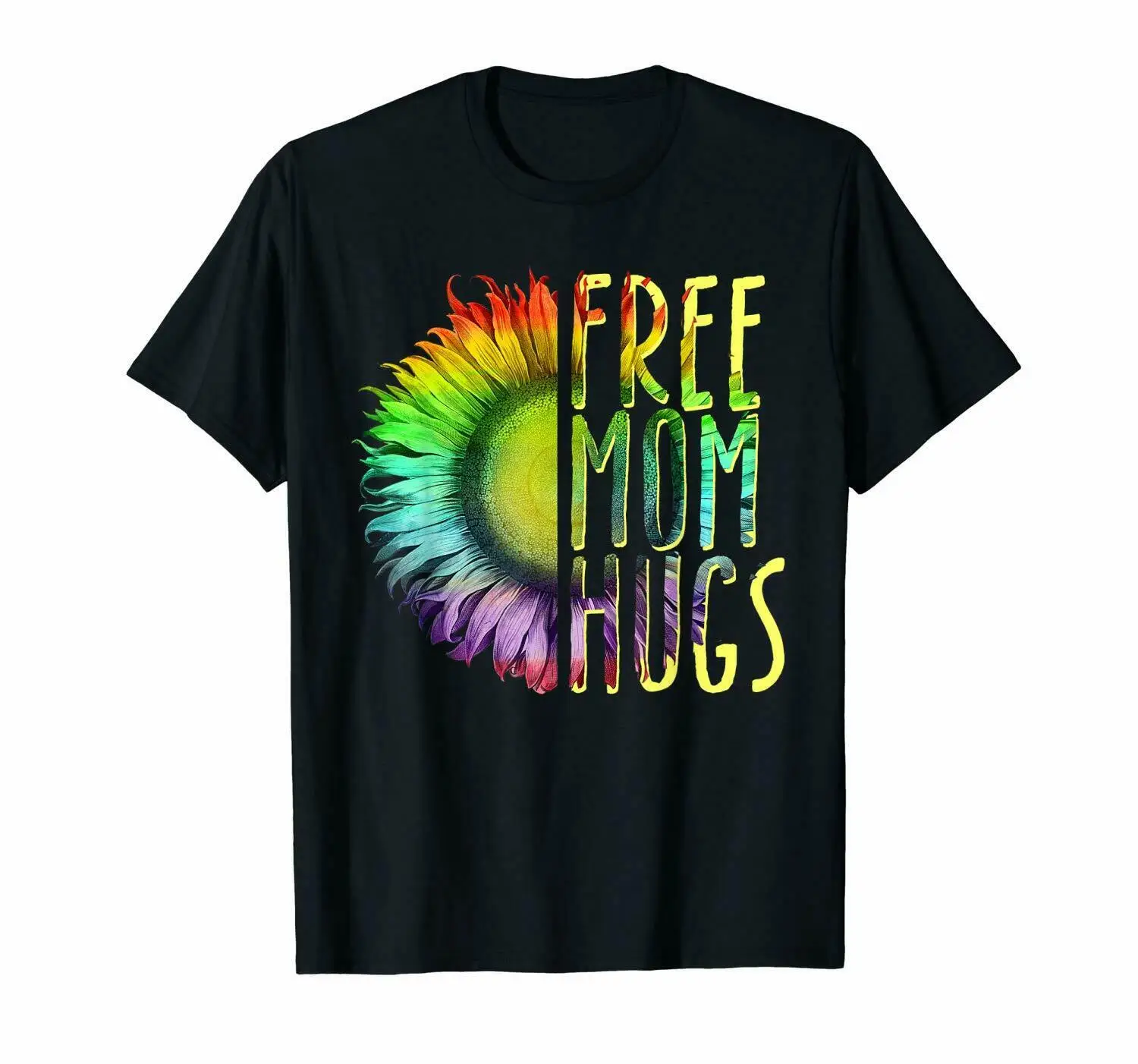 

Womens Free Mom Hugs Shirt - LGBT Rainbow T-Shirt Size S-3XL