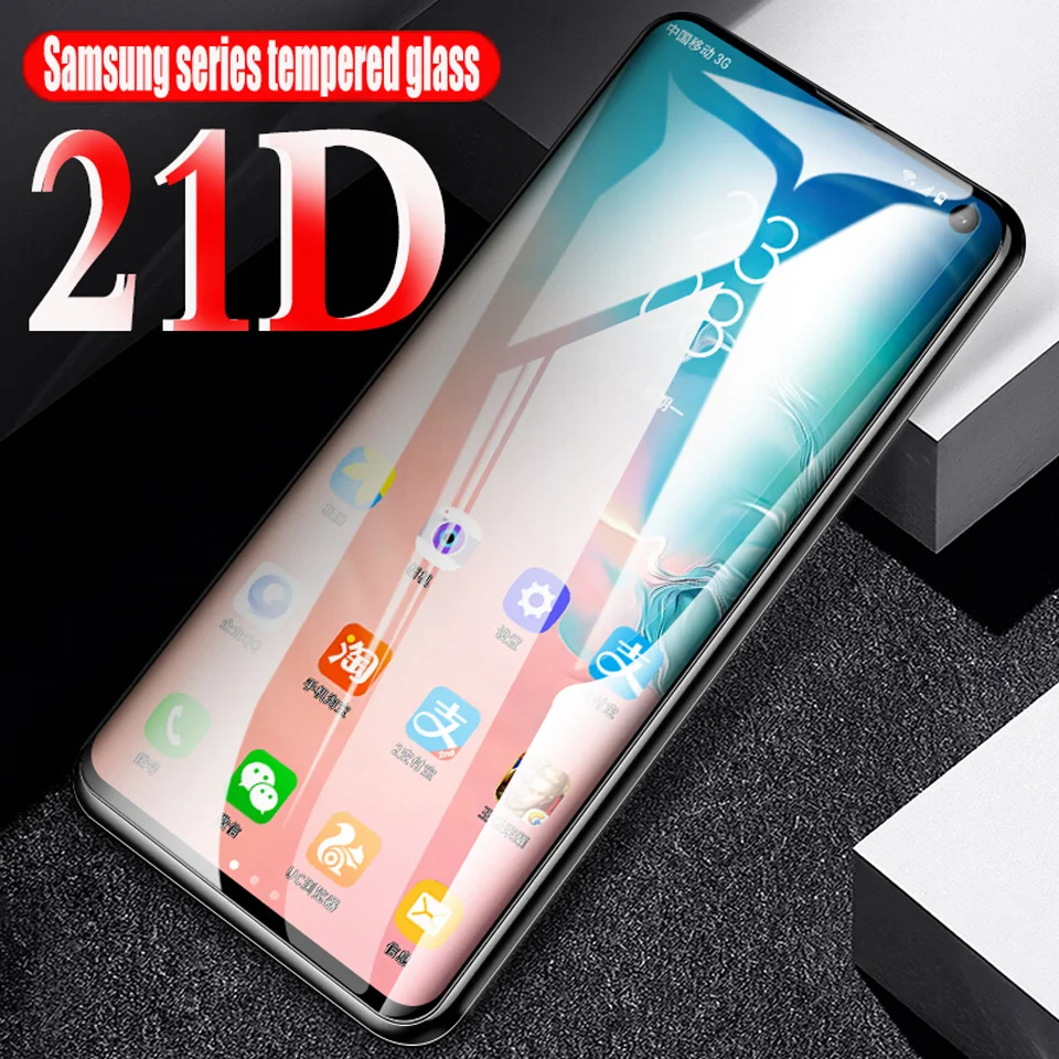 Защитное стекло для экрана Samsung Galaxy S8 S9 S10 Plus S10e закаленное A30 A50 M20 M30 изогнутая