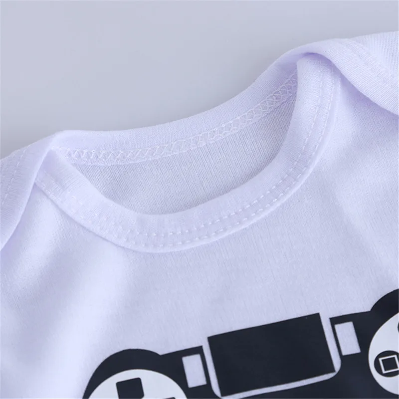 Белая футболка для папы и ребенка комплект из одного предмета топы топ с забавным - Фото №1