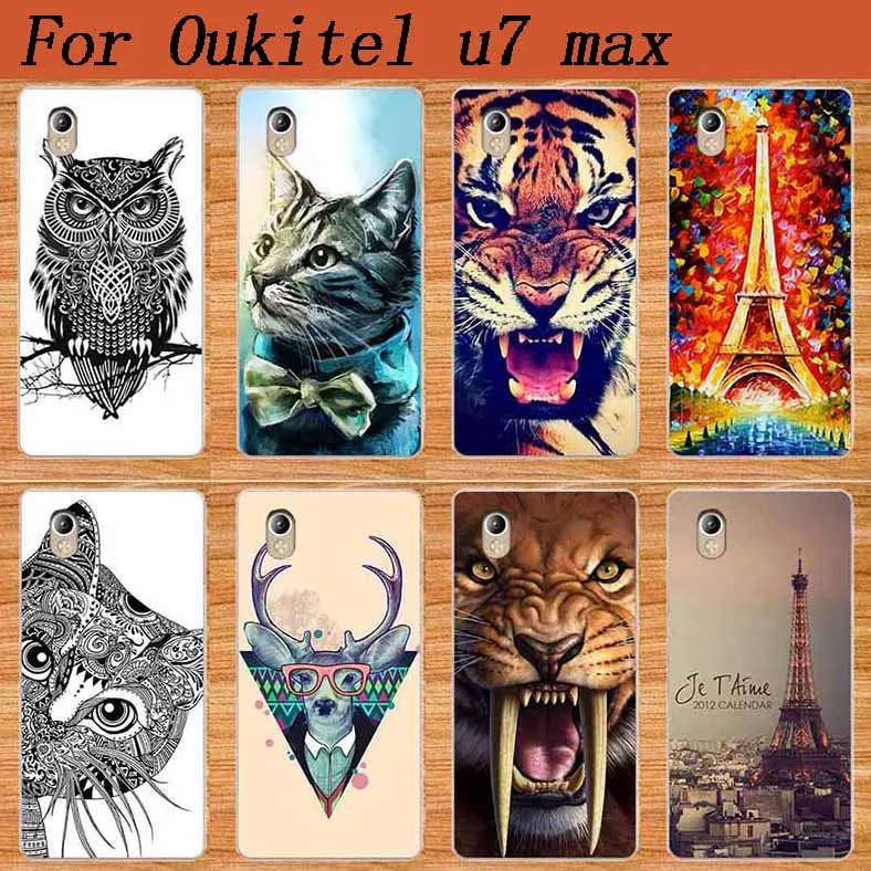 Новое поступление 2017 Красочный ТПУ чехол для Oukitel U7 Max 5 дюйма с рисунком сделай