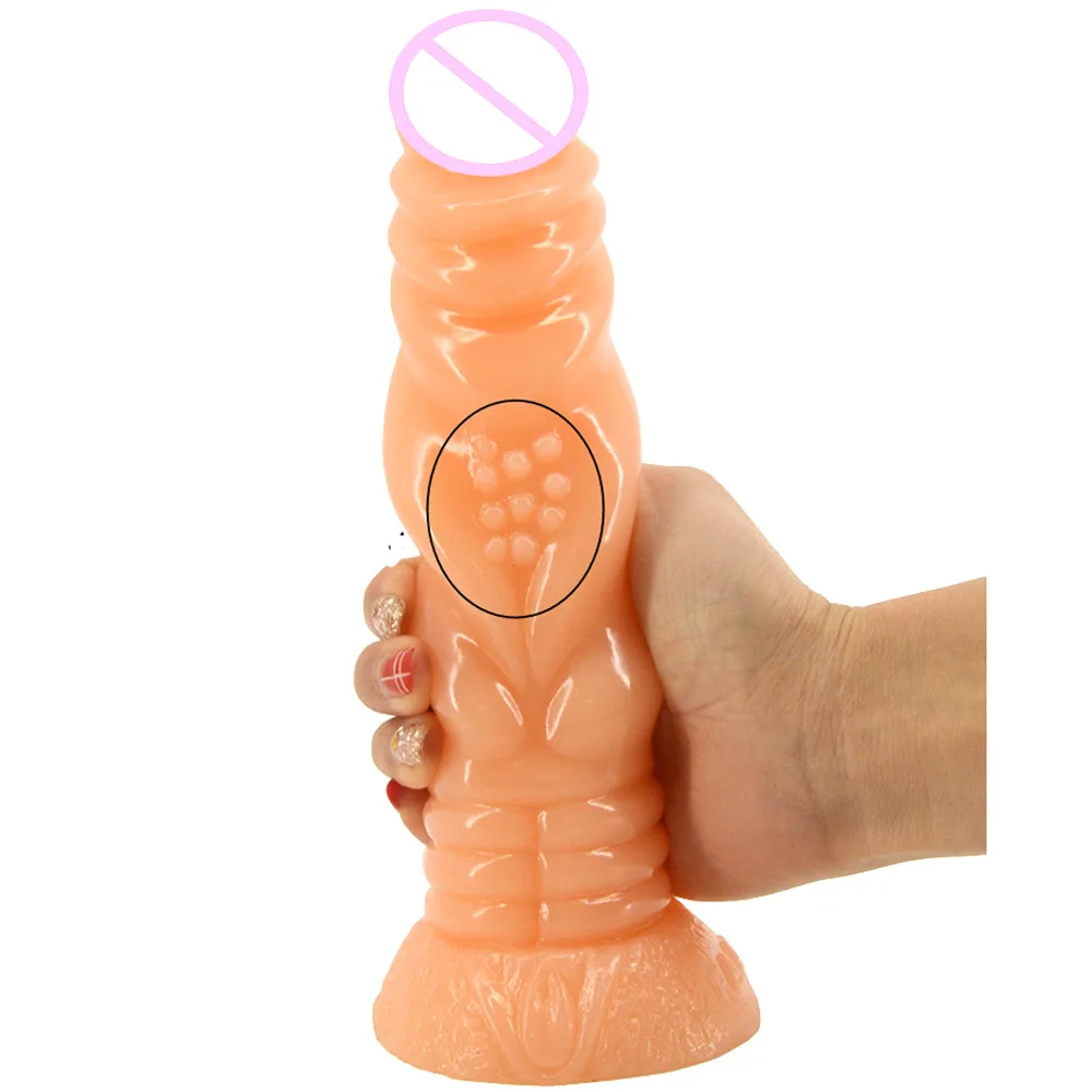 Кожу взрослых Секс-игрушки большой фаллоимитатор гранулы Гибкая стимуляции
