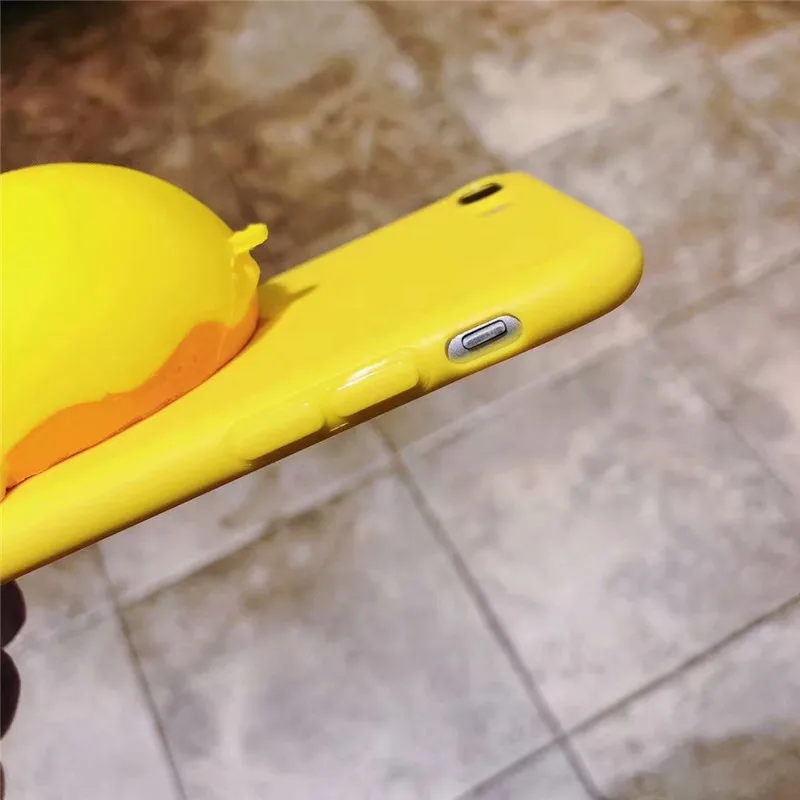 HoterTek телефону горячей случае сводится Давление желтый цыпленок для iPhone 7 8 Plus