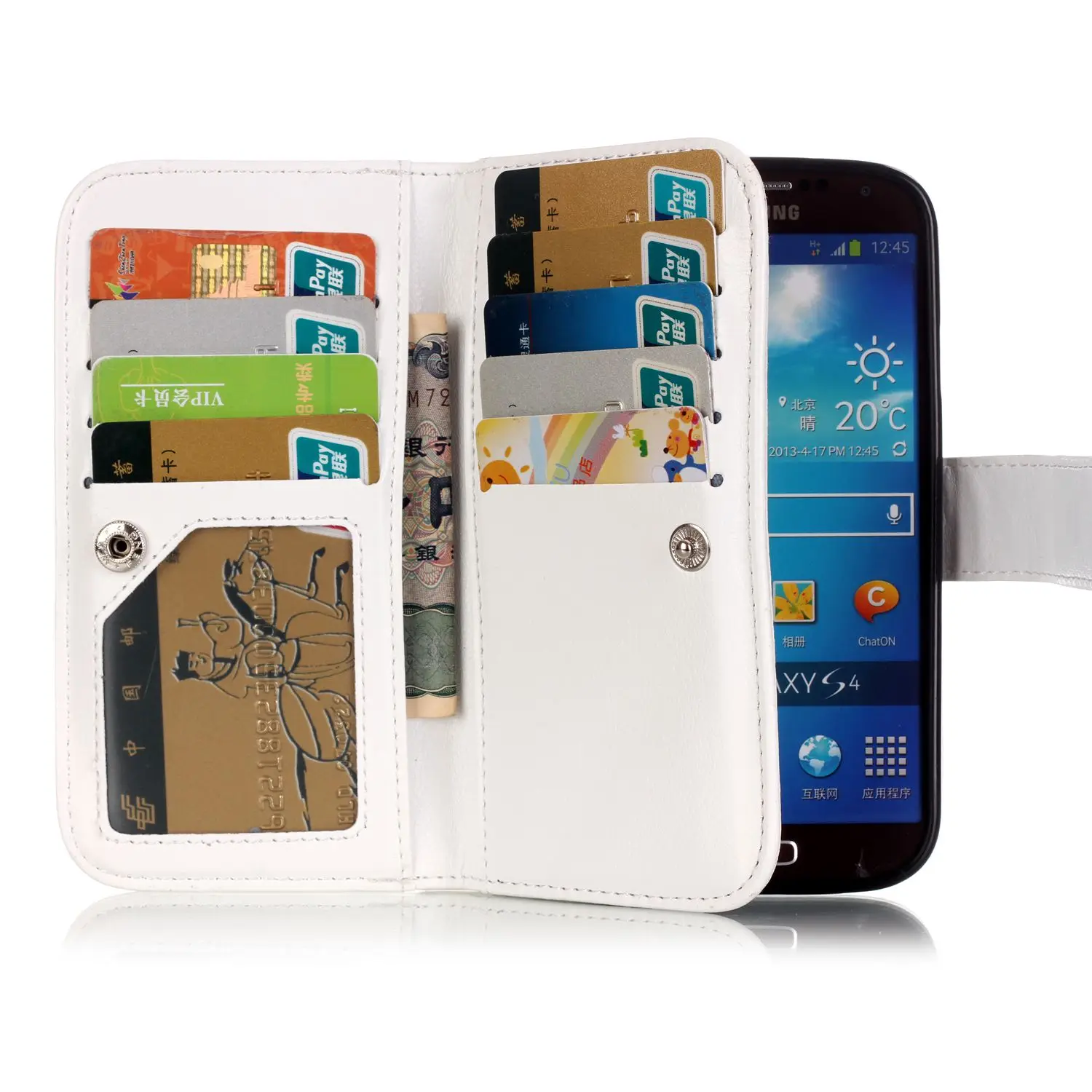 9 держатель для карт кошелек чехол для Samsung Galaxy S4 i9500 Роскошные искусственная кожа флип Телефонные Чехлы для Samsung galxy S IV 4 celular фун