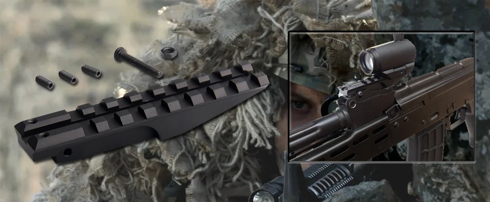 Тактический AK 47 Rail Weaver 20 мм страйкбол AEG винтовка заднего вида рельс низкий профиль планка Пикатинни рельс RL1-0004