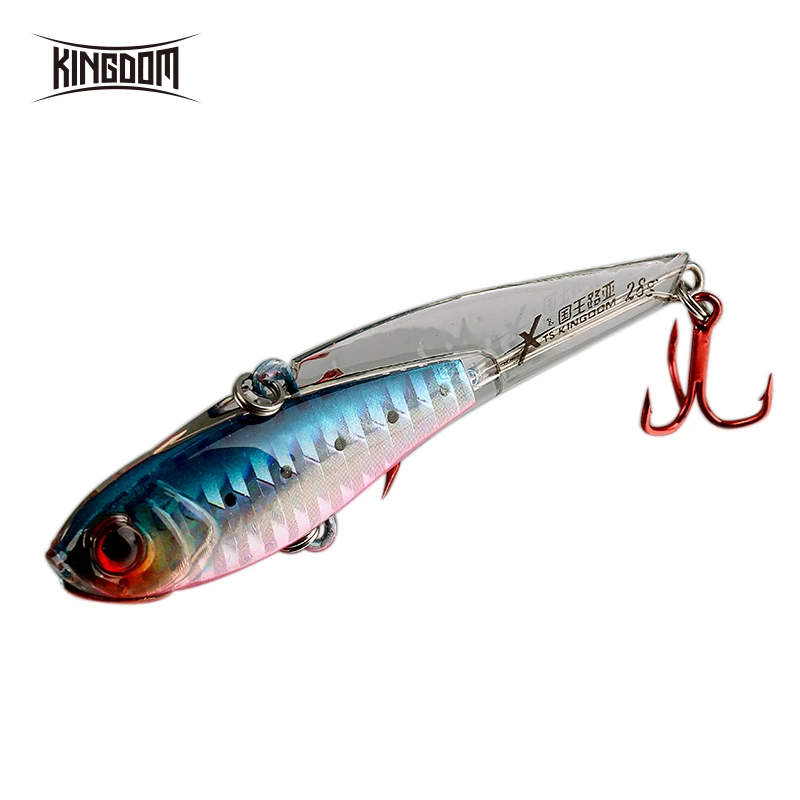 Kingdom Fishing жесткая свинцовая приманка 6 размеров Тонущая VIB воблеры мягкий корпус дизайн с сильным крючком пять цветов модель 3520