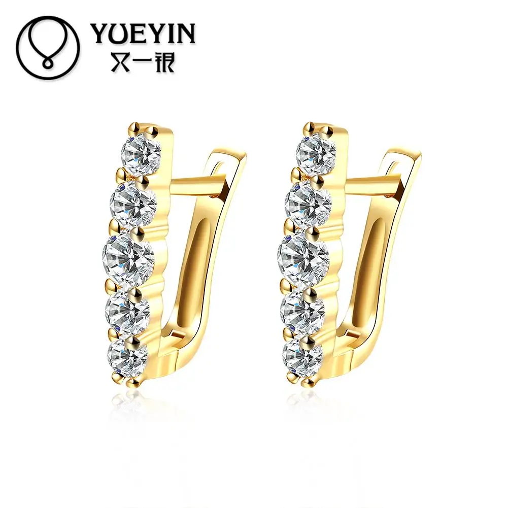 Женские серьги с золотым покрытием свадебные украшения модные в подарок