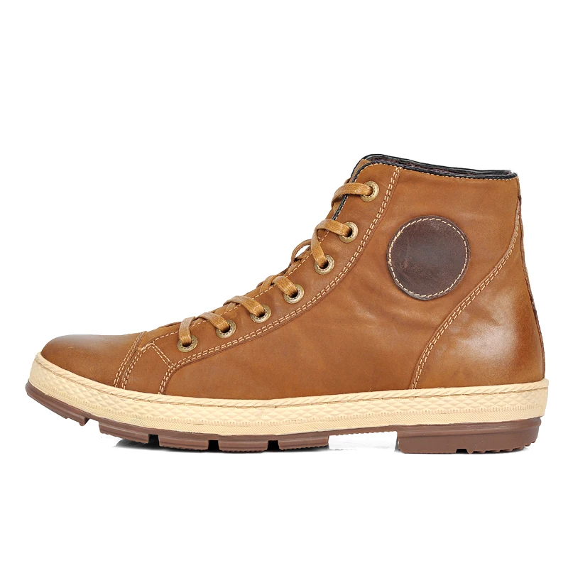 SERENE/2018 мужские кожаные ботинки на шнуровке Мужская модная обувь в стиле ретро