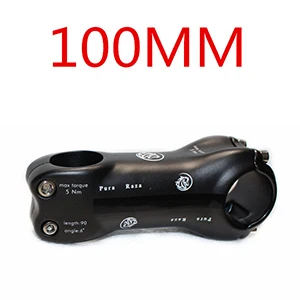 Black 100mm puaraza полный углеродного волокна горный велосипед Диаметр/Велосипедный вынос/стояк/MTB велосипед стволов 31,6*28,6/6 градусов - Цвет: Black 100mm