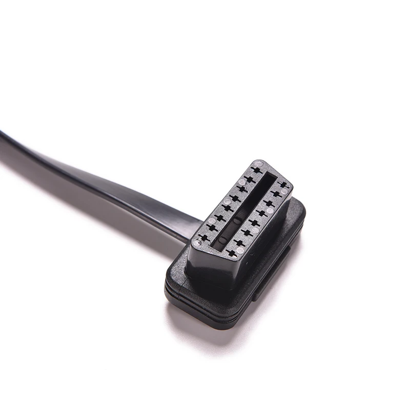Плоский + тонкий As Noodle OBD 2 OBDII OBD2 16Pin Штекерный к женскому ELM327 диагностический