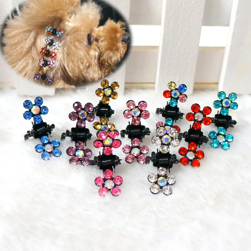 

[super mini] dog Teddy Yorkshire sparkling grip / Pet drill head / accessories Dog accessories 50pcs