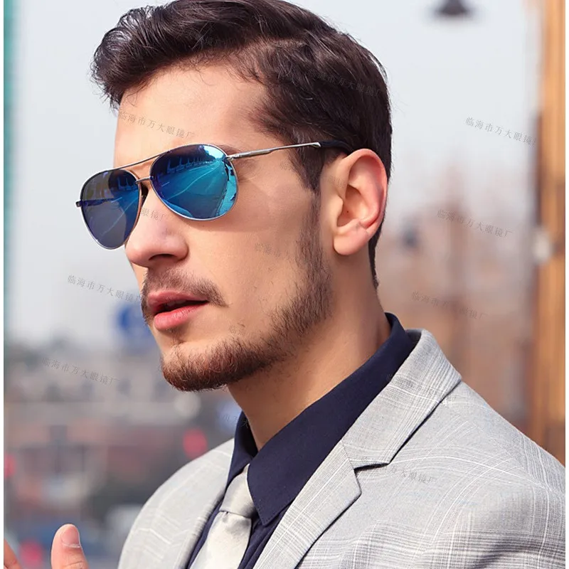 Солнцезащитные очки поляризационные для мужчин классические авиаторы вождения