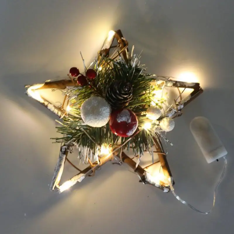Звезды подвесной светильник елочные украшения DIY фестиваль ротанга подарок