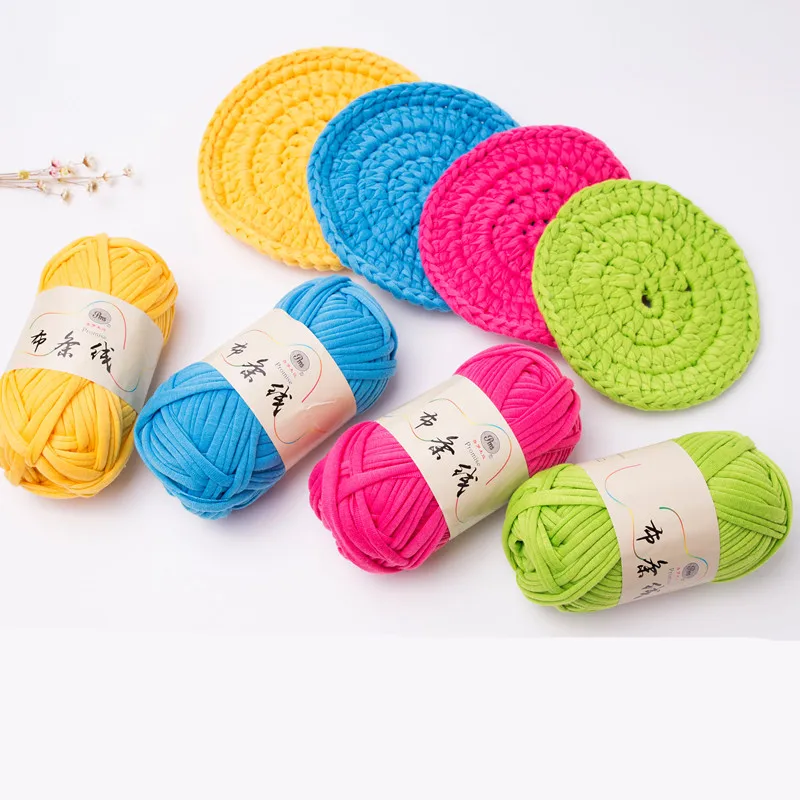 100 г/рулон 30 м ткань шерстяная толстая пряжа для вязания питомника коврик крючком
