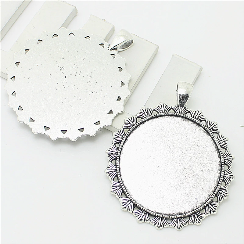 6 шт./Лот ажурный Круглый Кабошон из сплава 45 Х54 мм|pendant set|pendant suppliespendant angel |