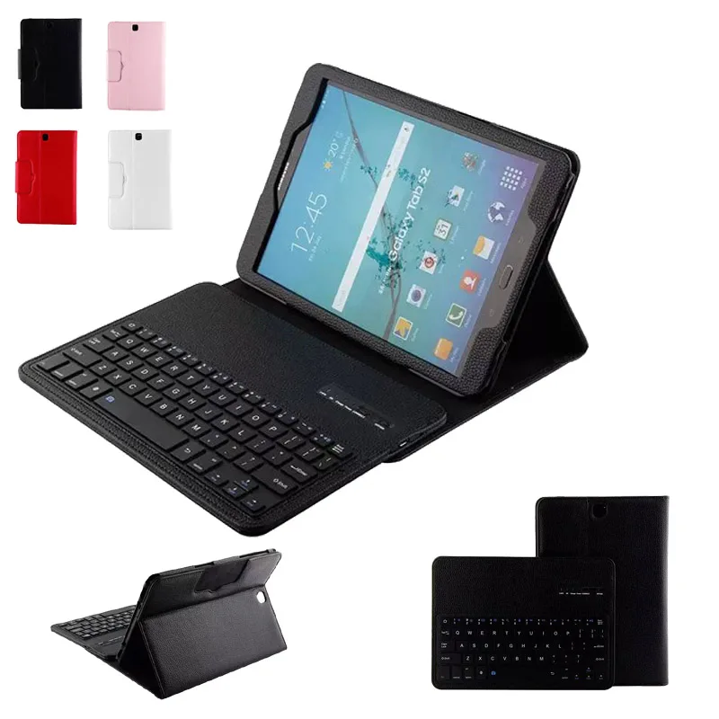 2в1 для Samsung Galaxy Tab S2 9 7 ''T810 T815 планшет съемный ABS Bluetooth клавиатура кожаный