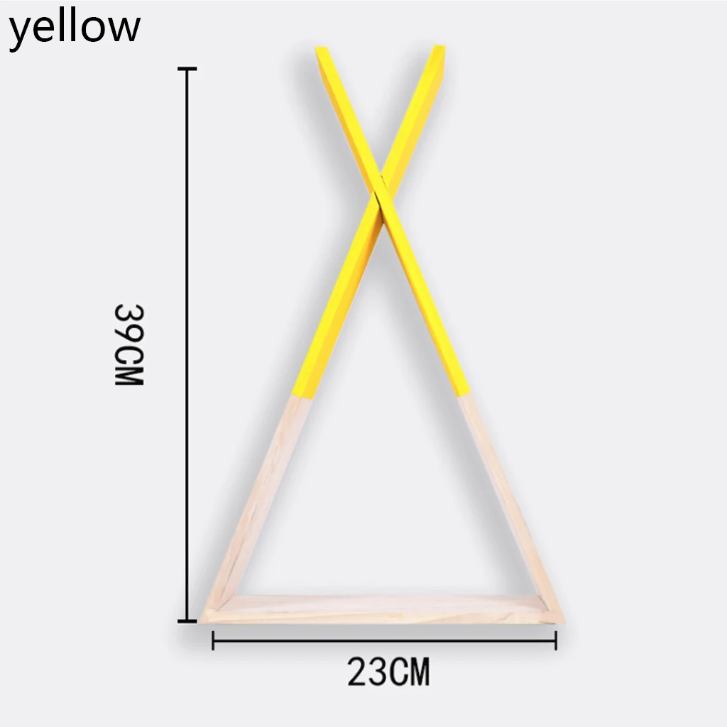 Настенная полка-стеллаж для хранения в декоративных полках деревянная треугольная полка для ванной витрина для гостиной спальни украшения детской комнаты