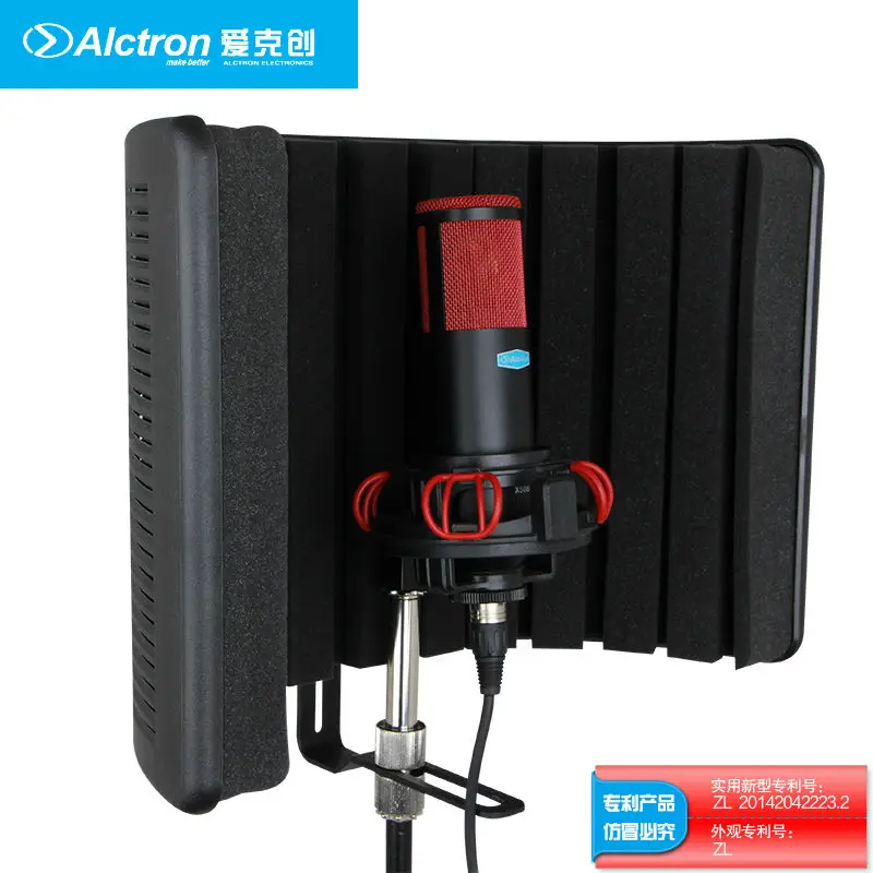 Alctron PF66 Запись микрофон ветер экран Звукопоглощающая крышка конденсаторный микрофон звукоизоляция экран система управления