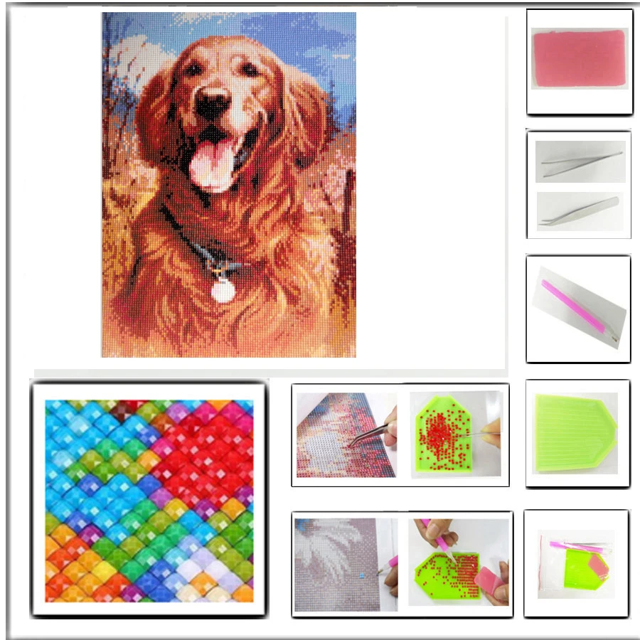 

diamond painting animal series cat and dog resin square diamond mosaic painting cross stitch decorative full diamond embroidery