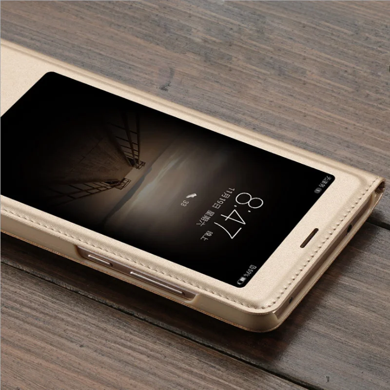 2018 Magnetic Cover for Huawei Mate 7 Case Original 100% From PU Leather Flip For 9 Window | Мобильные телефоны и