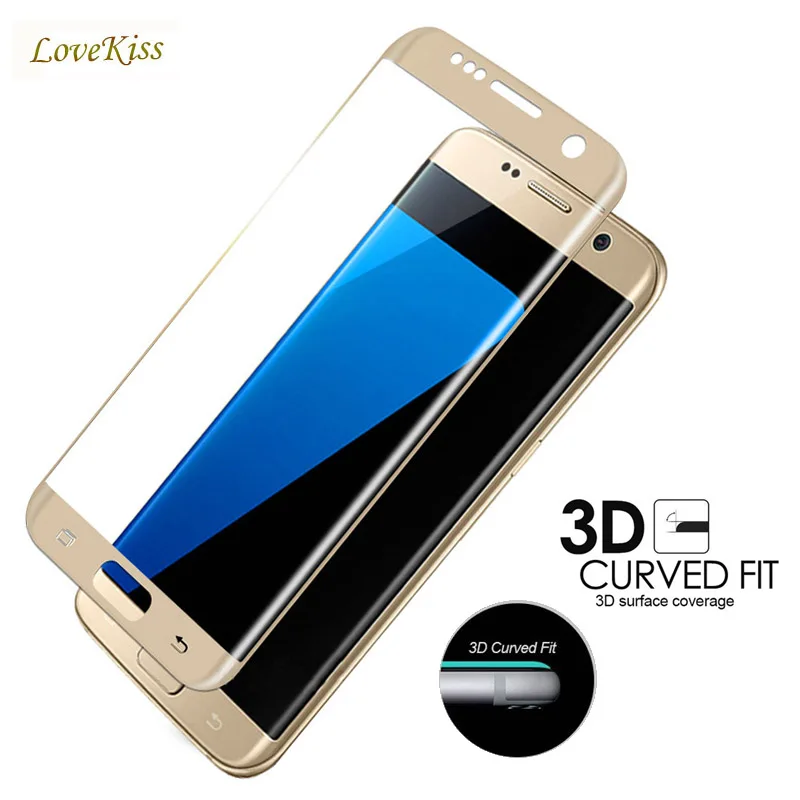 3D полное покрытие 9H закаленное стекло для Samsung Galaxy S7 edge S8 Plus защитная пленка