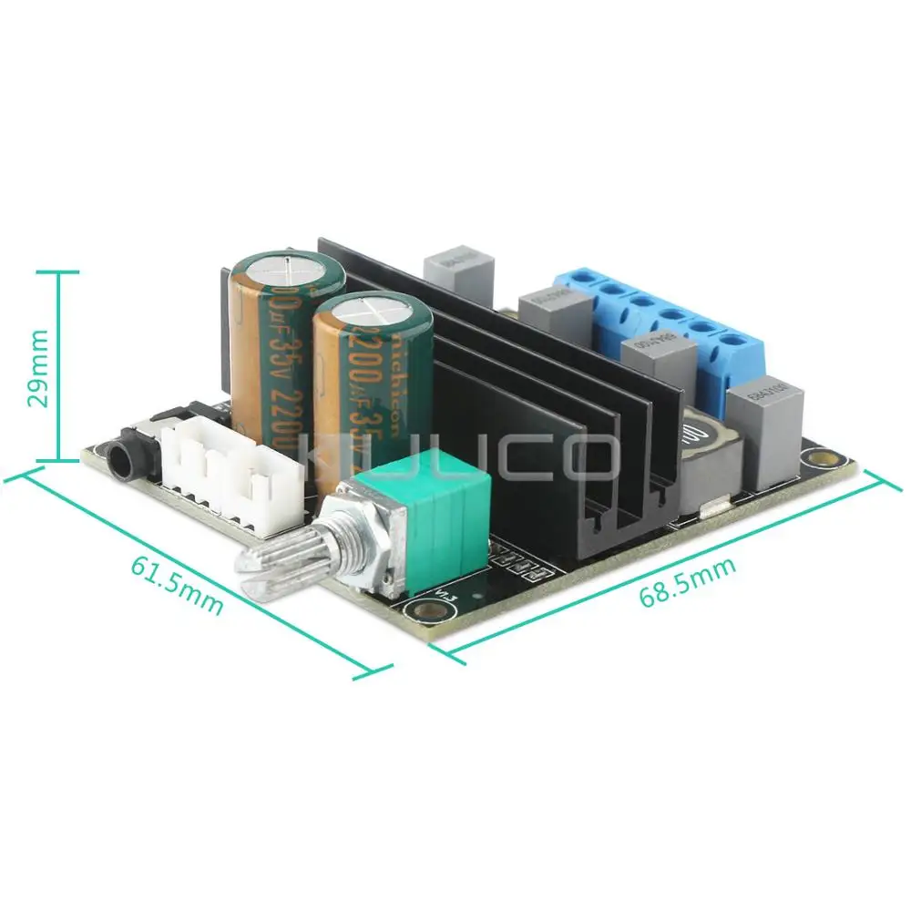 TPA3116D2 2 0 аудио усилитель TPA3116 двухканальный платы DC 12 В 24 высокомощный Hi-Fi стерео