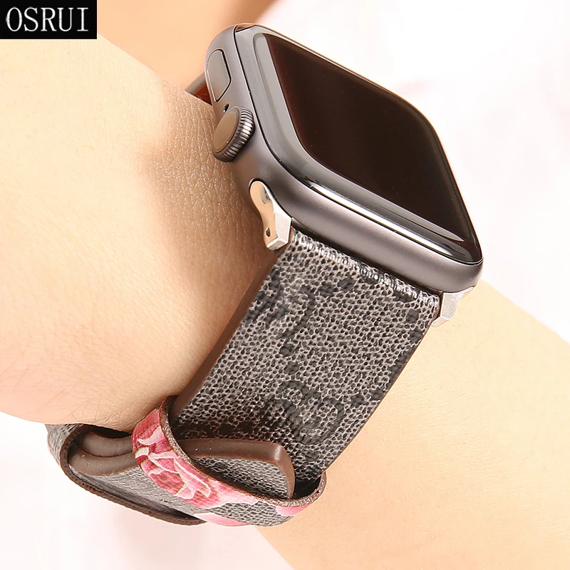 Ремешок для Apple Watch Band 42 мм 44 40 38 correa iwatch 4 3 2 кожаный браслет на запястье ремешок watch