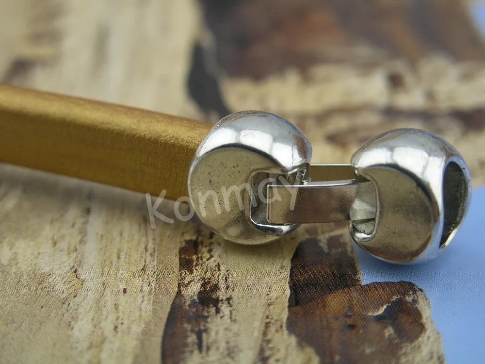 

2Colors--10 Sets 10.0x6.0mm Hook Clasp For Licorice Leather Cord--CLP1018