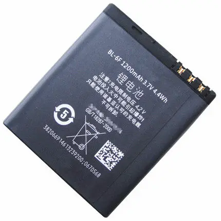 Оригинальный BL 6F 1200 мА/ч литий ионный аккумулятор Батарея для Nokia 6788 N78 N79 N95 6788I BL6F