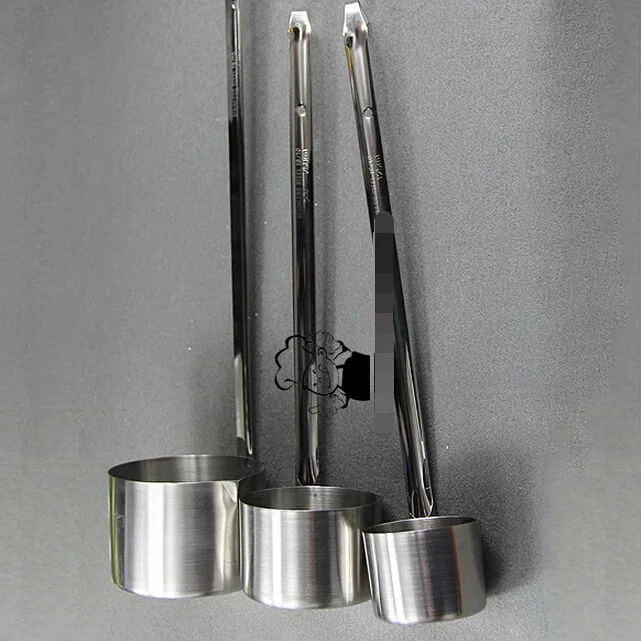 

High quality 304 stainless steel wine measurement metal spoon accessories oil spoon