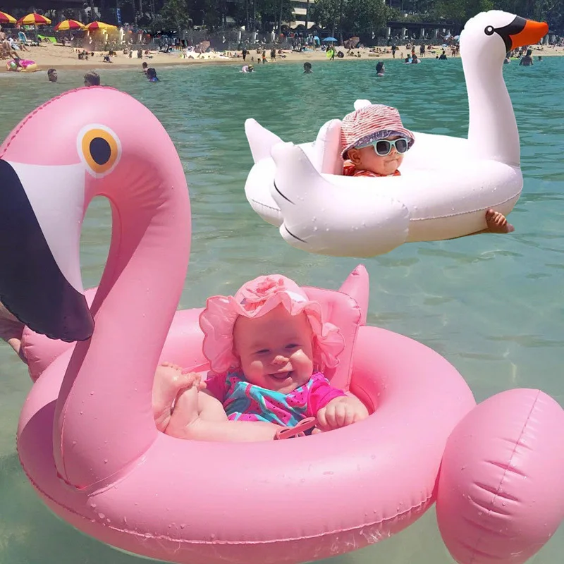 Дети Девочки Мальчики Фламинго кольца для плавания арбуз лебедь стиль милые