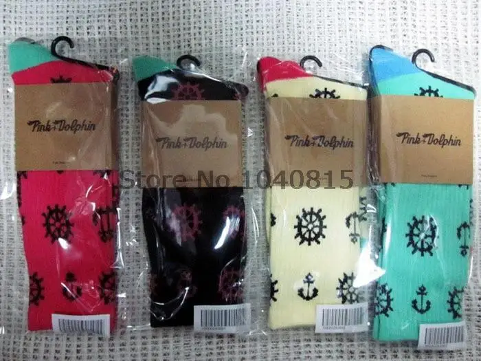 Free Shipping Cotton Stockings for Men Sport Skate Soks Long Dolphin Socks Women WZ025 | Обувь