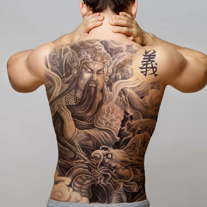 

temporary men tattoos large wolf lion tiger tatoo temporales for men big full back tattoo and body art sexy tattoo sticker water