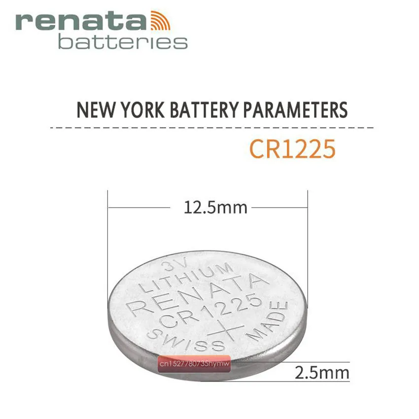 Комплект из 4 предметов RENATA литиевая батарея CR1225 3 V% 100 бренд RENATA 1225 Батарея