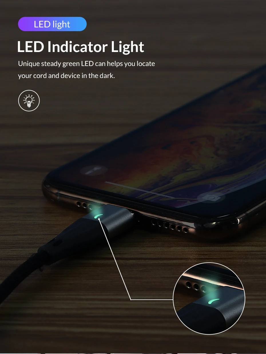 Магнитный Micro USB кабель TOPK 2 м для iPhone samsung, usb type C, быстрая зарядка, USB C, Магнитный зарядный провод