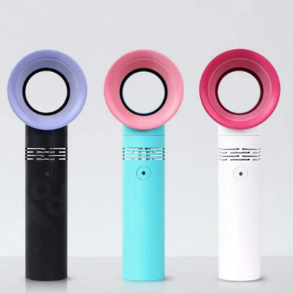 1 Zero 9 USB перезаряжаемый портативный бескорпусный вентилятор Ручной мини-кулер без лопастей портативный вентилятор с 3 вентилятором уровень скорости светодиодный индикатор