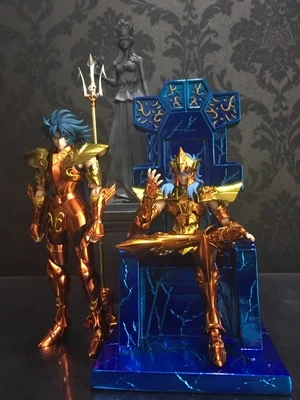 Sainte Seiya Jacksdo большое сиденье Святой ткани Миф EX фигурка короля моря Посейдон роскошный трон аксессуар