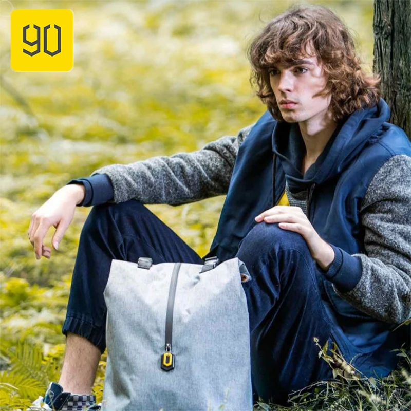 Xiaomi 90FUN Досуг Рюкзак водостойкий рюкзак для мужчин женщин кампус школьный рюкзак сумка через плечо для 1" ноутбука рюкзак