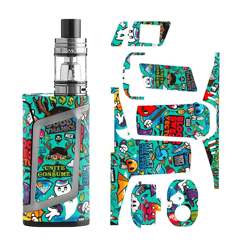 Граффити дизайн для Smok Alien 220 виниловая кожа 220W набор наклеек 0070|Наклейки| |