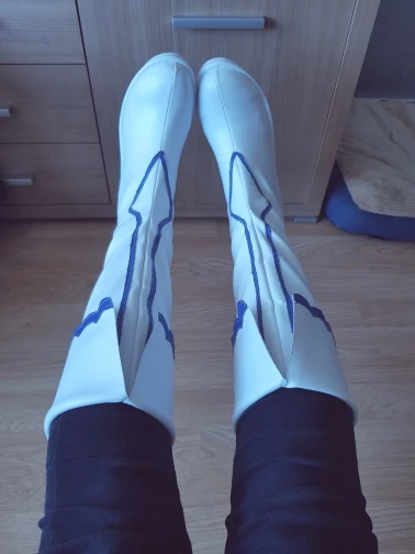 

Sword Art Online Yuuki Asuna Cosplay Shoes White Boots Custom-made