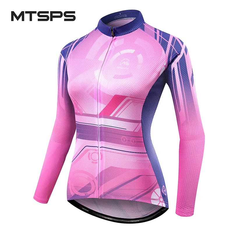 

MTSPS Women Cycling Jersey Pro Team Mtb Bicycle Clothing Ciclismo Long Sleeve Maillot Mountain Wicking Bike Jersey Men New