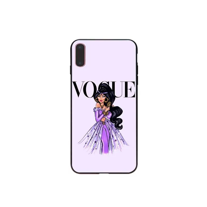 Надпись More Issues than Vogue Черный Мягкий чехол для телефона с изображением цветов iPhone 7