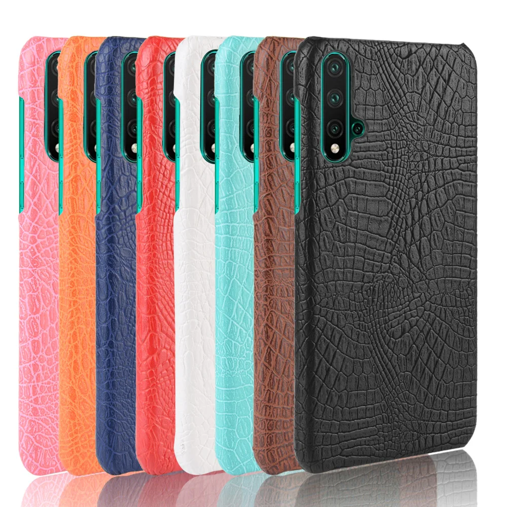 Для huawei nova 5 Pro Чехол PC + PU кожа ретро крокодил жетский кожаный чехол для SEA AL10