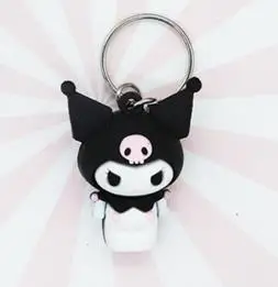Аниме Моя Мелодия пудинг Cinnamoroll Собака Кошка меховой шар брелок милые животные плюшевый брелок сумка амулет подвесной брелок для девочек - Цвет: WITHOUT FUR BALL-E