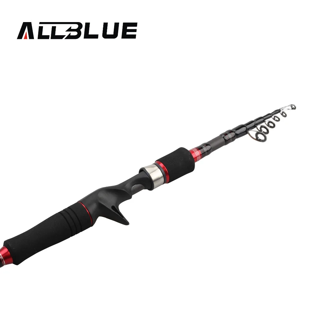 ALLBLUE новый карбон удилище спининг удочка телескопическая 1.95м 2.1м 2.4м 2.7м