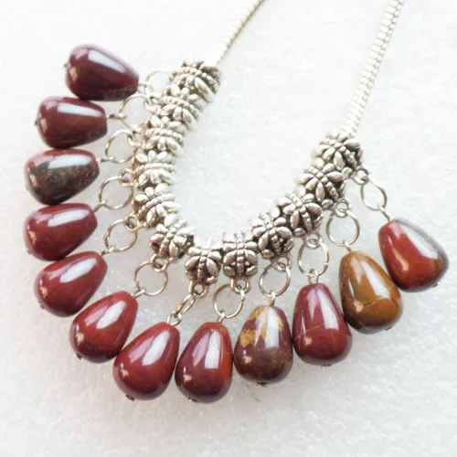 24 шт Mookaite драгоценный камень КАПЛЕВИДНАЯ Подвеска подходит для европейского