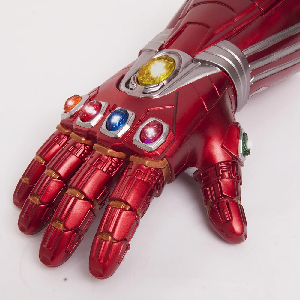 Yacn Infinity Gauntlet Железный человек перчатка костюм съемный лазерный Камень Рука Тони Старк маскарадный светильник