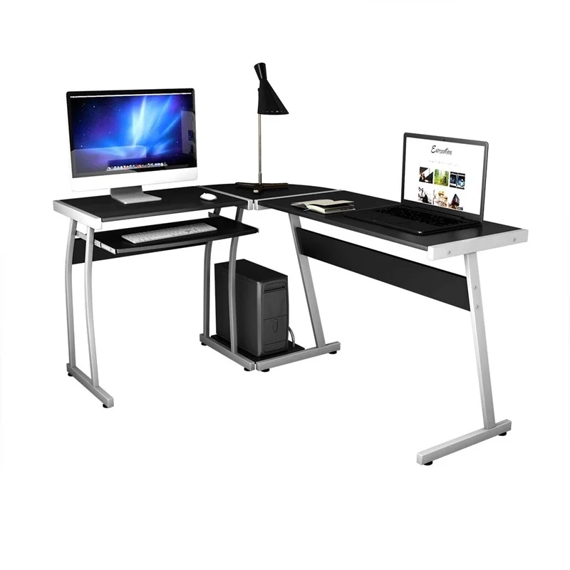 Большой l образный деревянный ПК стол компьютерный Современный