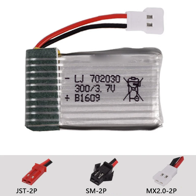 3 7 v 300mah 702030 Lipo батарея U816A U830 X100 T53 T54 T31 T32 V252 rc Квадрокоптер высокой мощности MX2.0 2P SM