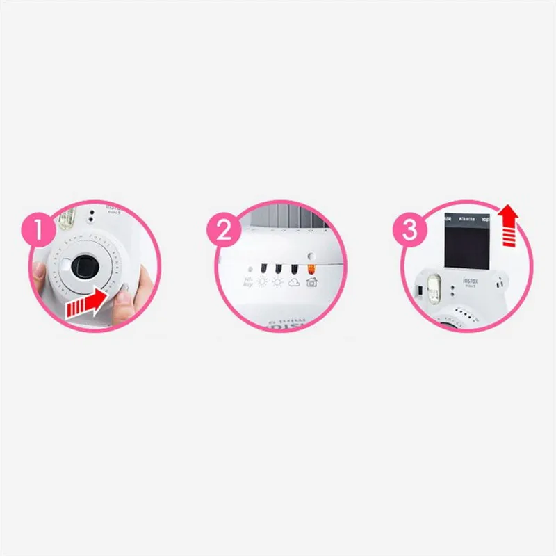 Fujifilm пять цветов Instax Mini 9 камера мгновенная фото всплывающие линзы Авто замеры