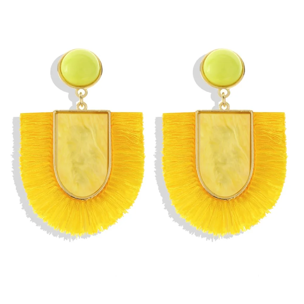 ZOSHI богемные этнические большие серьги с кисточками и бахромой 2019 Эффектные